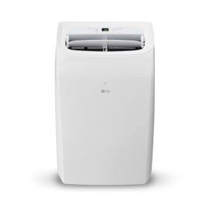 Aire acondicionado portátil LG frío y calor con ruedas giratorias.
