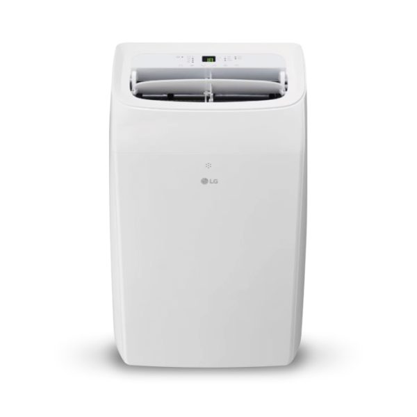 Aire acondicionado portátil LG frío y calor con ruedas giratorias.