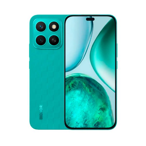 Celular HONOR X8C color verde con pantalla de 6.7 pulgadas y cámara de 108MP