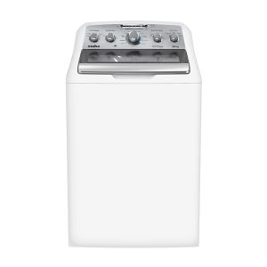 Lavadora Mabe 24Kg blanca frontal tapa stylish lid