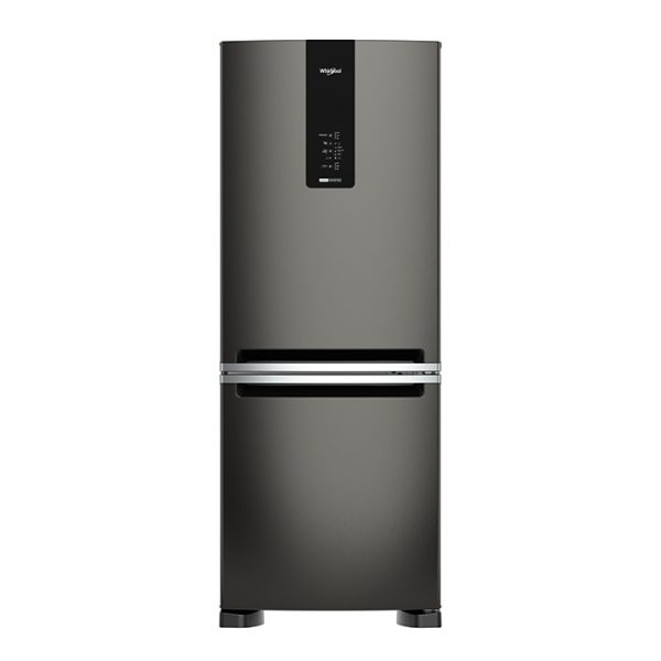 Refrigerador Whirlpool 16p negro frontal panel touch despachador