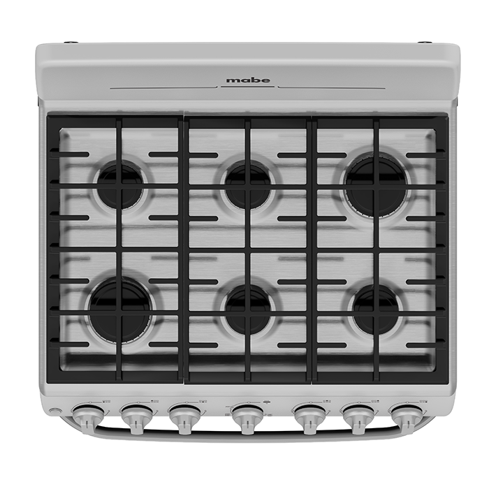 mabe-em7646bsis2-quemadores. Parrillas y quemadores de estufa Mabe 30 pulgadas