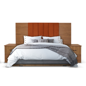 Recámara Reine 3 piezas en color terracota