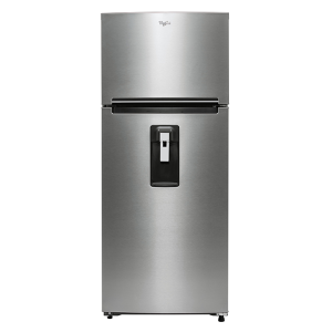 Refrigerador Whirlpool 18 pies plata vista frontal