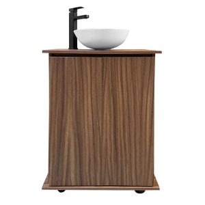Mueble para baño Miami color café con lavabo cerámico