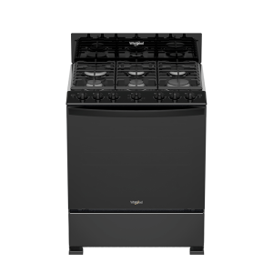 Estufa whirlpool 30 pulgadas negra 6 quemadores