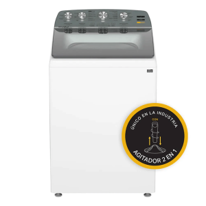Lavadora whirlpool 22 kg agitador 2 en 1
